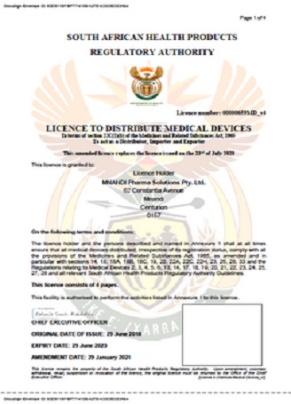 Licencia de distribución de Sudáfrica